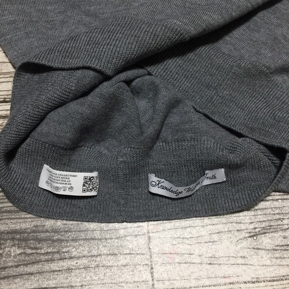 Robert Graham Wool Sweater Polo Men’s M Gray Pullover Collared - Picture 10 of 10